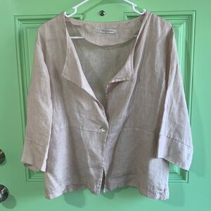 Viola Borghi 100% Linen Top - Women’s size Large